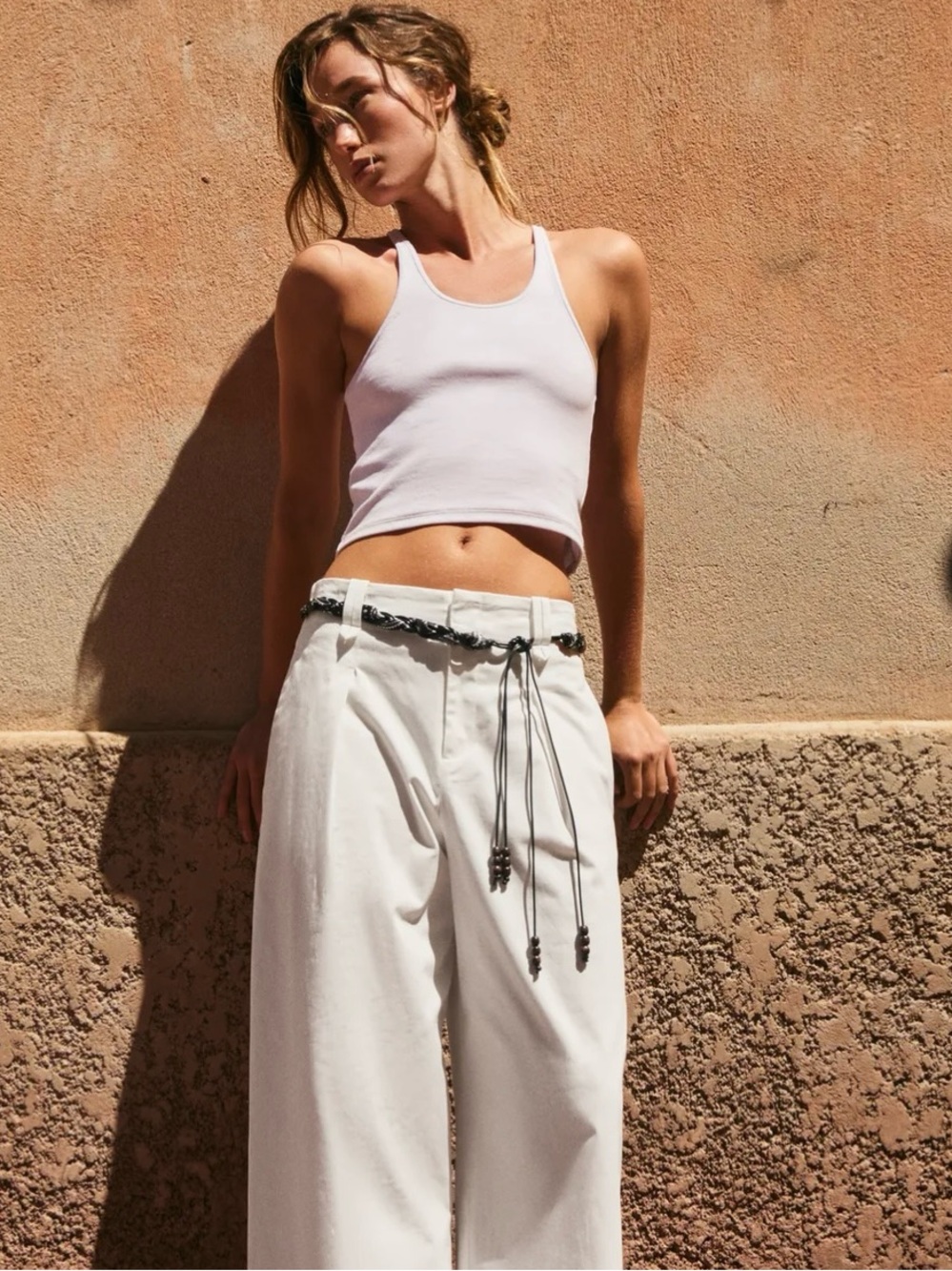 NWT ZARA RIB CROP TOP